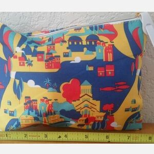 Turkish Airlines Colorful Travel-Themed Pouch